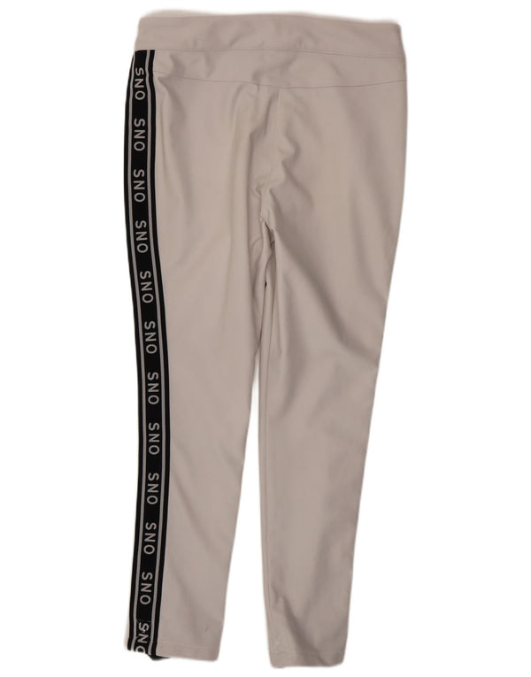 Calça de esqui feminina Topshop UK 14 grande poliamida bege