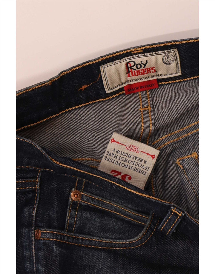 Calça jeans reta masculina Roy Rogers W32 L27 algodão azul marinho