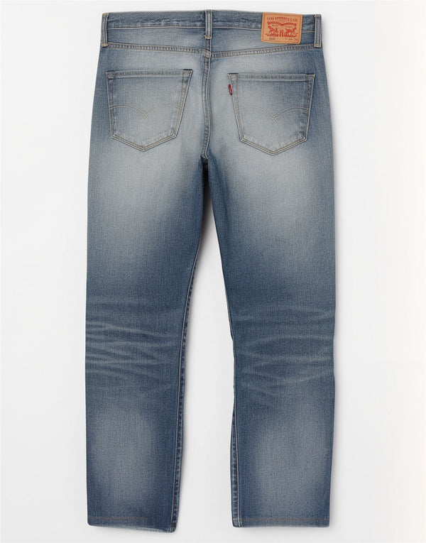 Levi's Masculino 501 Straight Jeans W34 L28 Azul Algodão