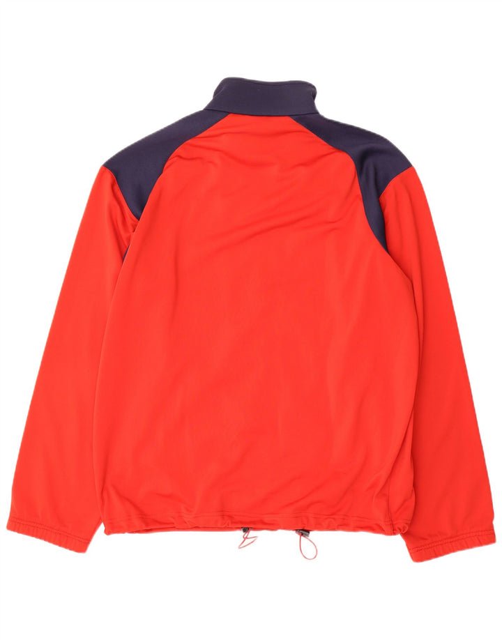 Fila Mens Tracksuit Top Jacket Medium Red Colourblock Poliéster