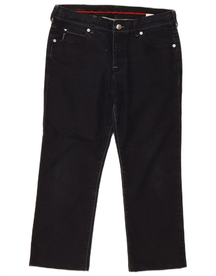 Jeans retos femininos Armani W29 L24 algodão azul marinho