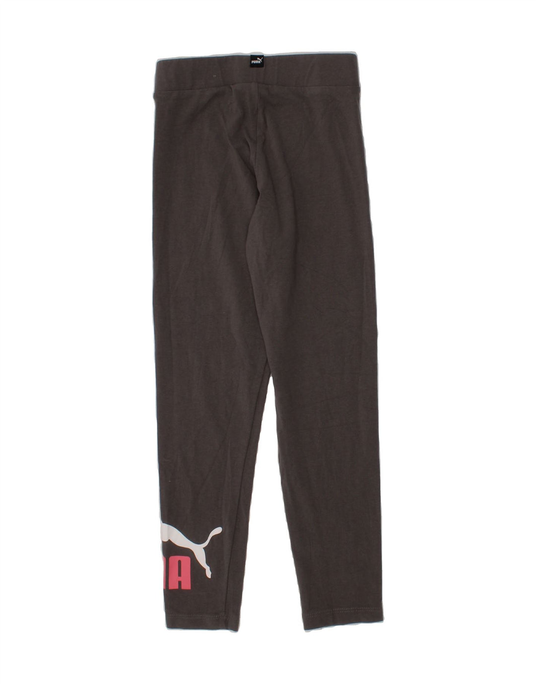 PUMA Girls Graphic Leggings 9-10 Years  Grey Cotton Vintage Puma and Second-Hand Puma from Messina Hembry 