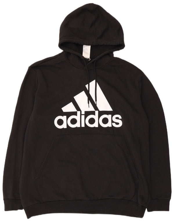 Adidas masculino gráfico moletom com capuz 2XL algodão preto