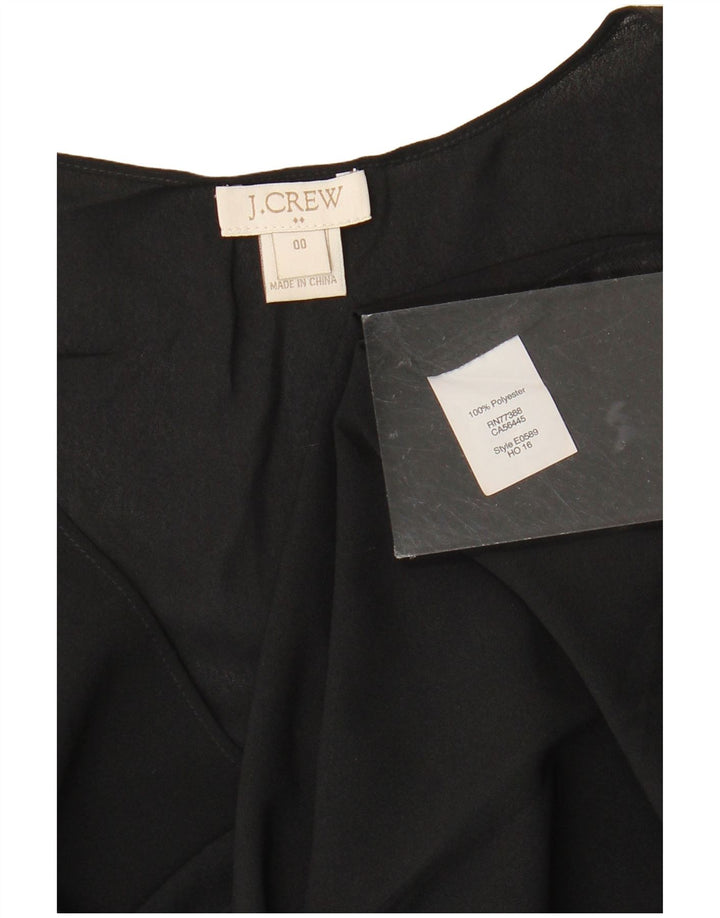 Blusa feminina sem mangas J. CREW US 00 2XS poliéster preto