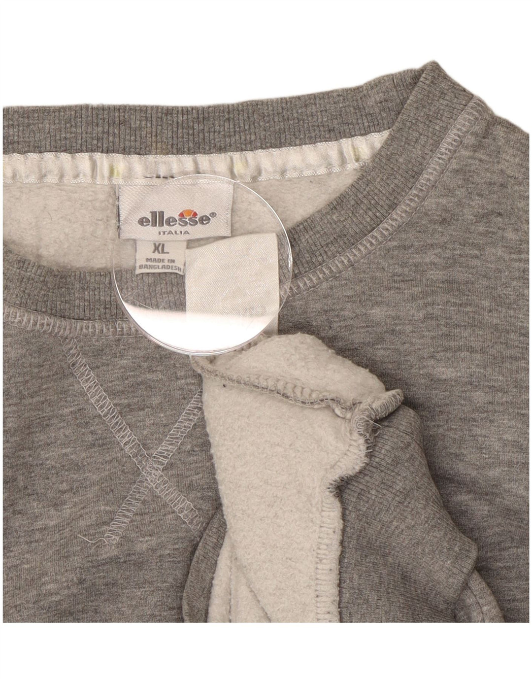 Ellesse moletom feminino jumper UK 18 XL cinza algodão
