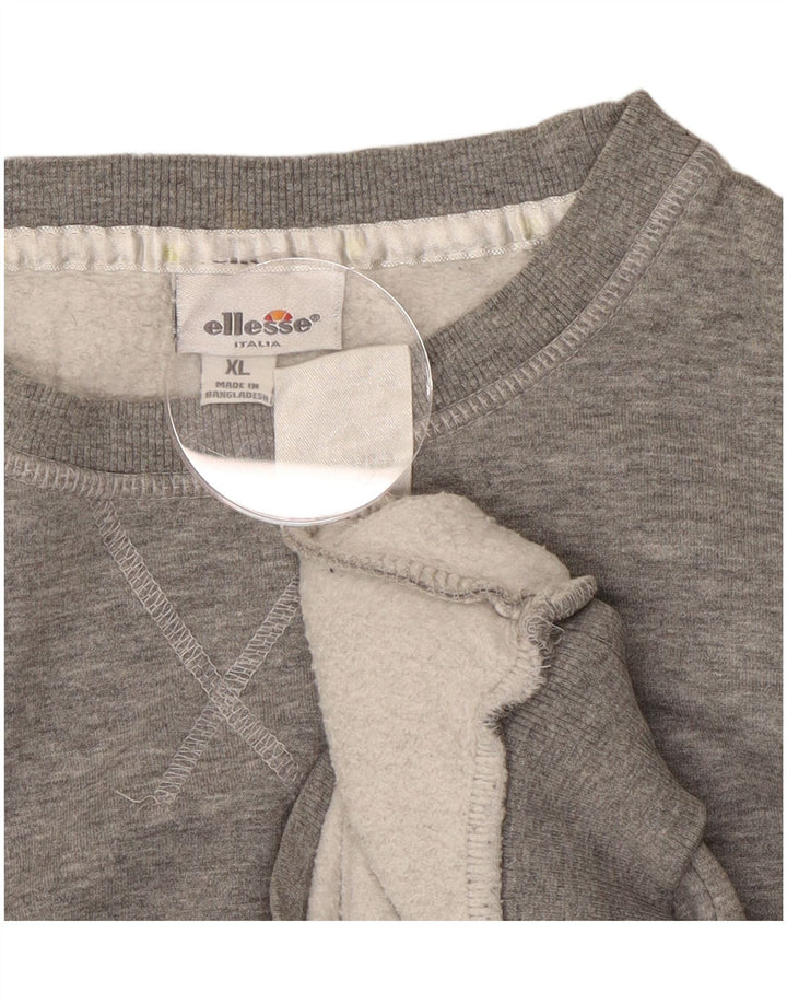 Ellesse moletom feminino jumper UK 18 XL cinza algodão