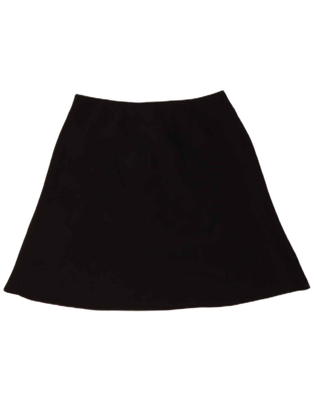 Saia feminina Marks & Spencer A-Line UK 18 XL W38 poliéster preto
