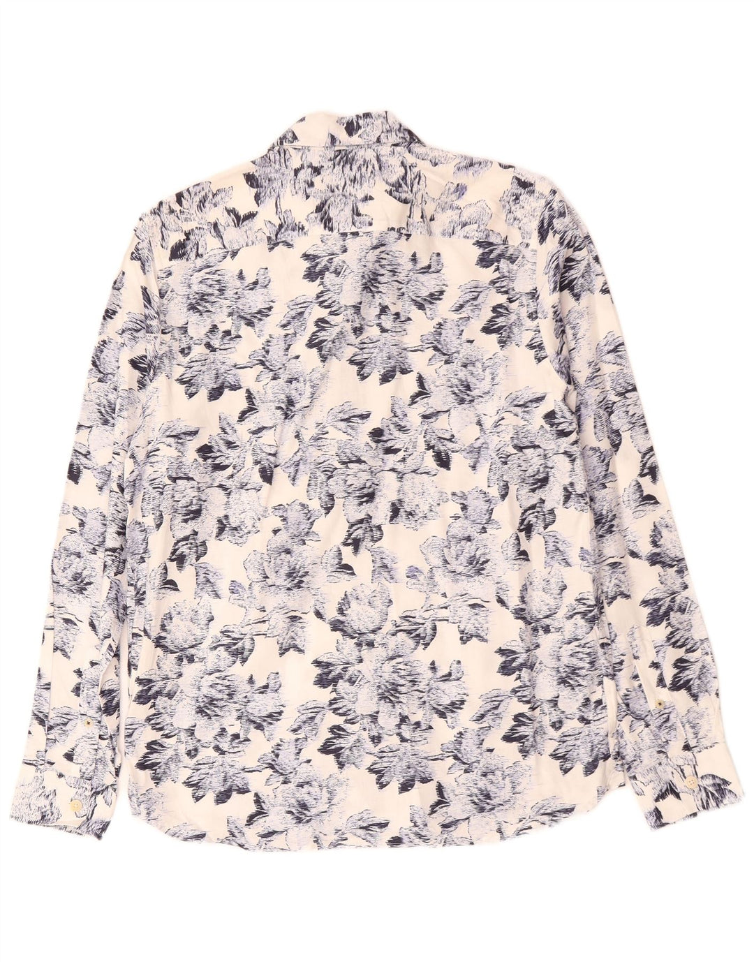 Camisa masculina TED BAKER tamanho 2 pequeno algodão floral branco