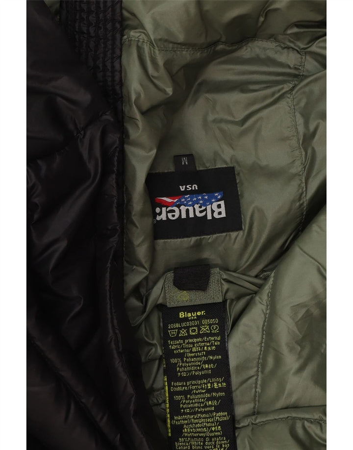 Jaqueta acolchoada masculina Blauer UK 38 poliéster preto médio