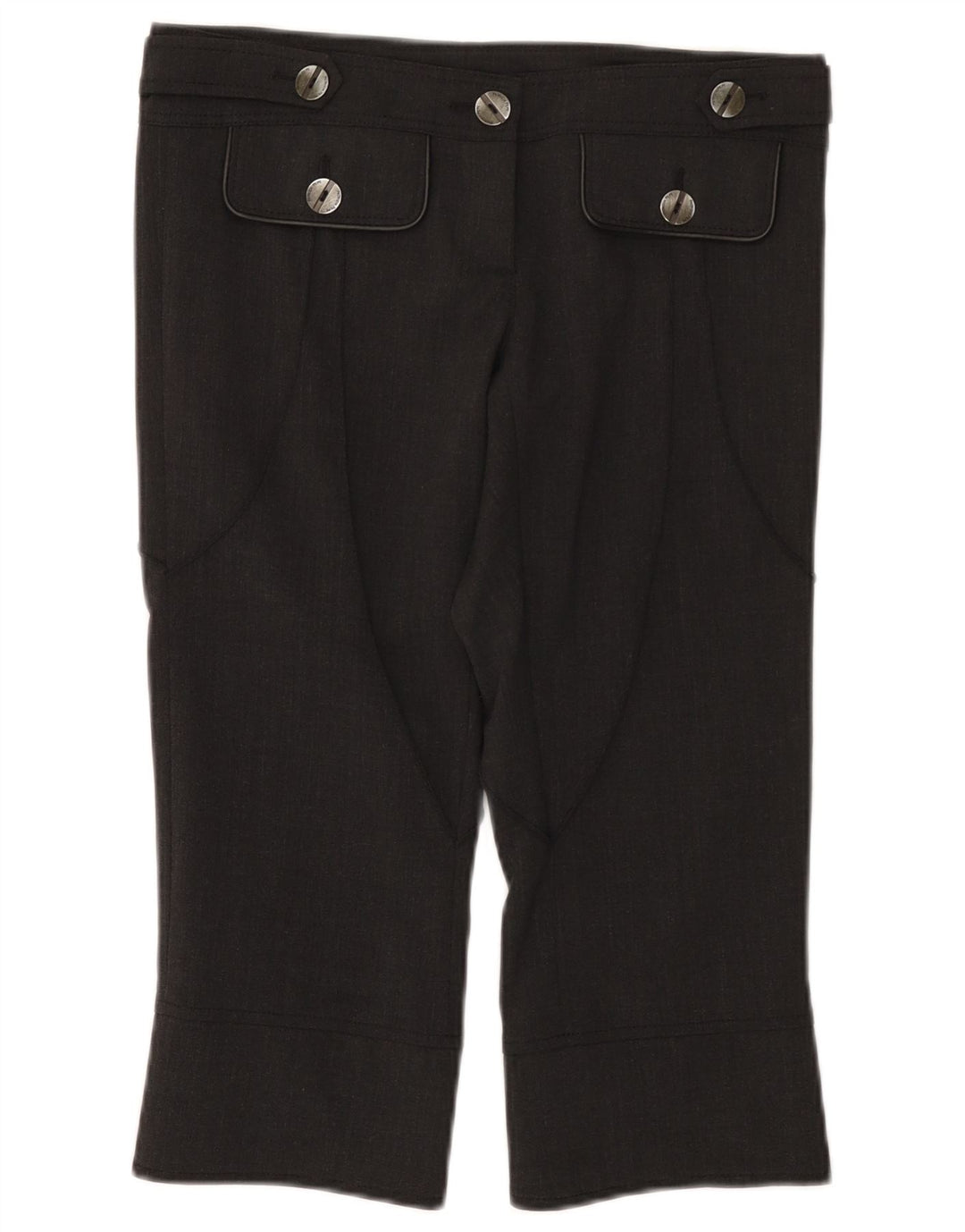 Calça capri feminina Patrizia Pepe IT 42 médio W30 L19 lã cinza
