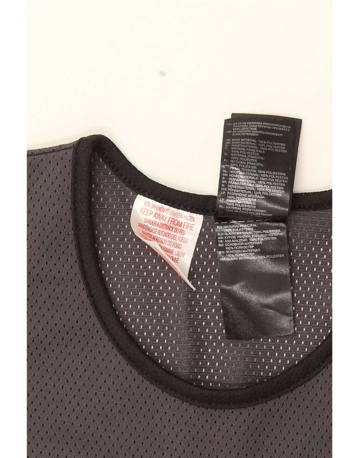 Top Adidas Boys Graphic Vest 13-14 Anos Grande Cinzento