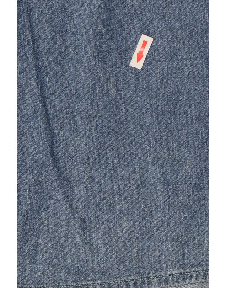 Camisa jeans masculina Marlboro Classics 2XL algodão azul