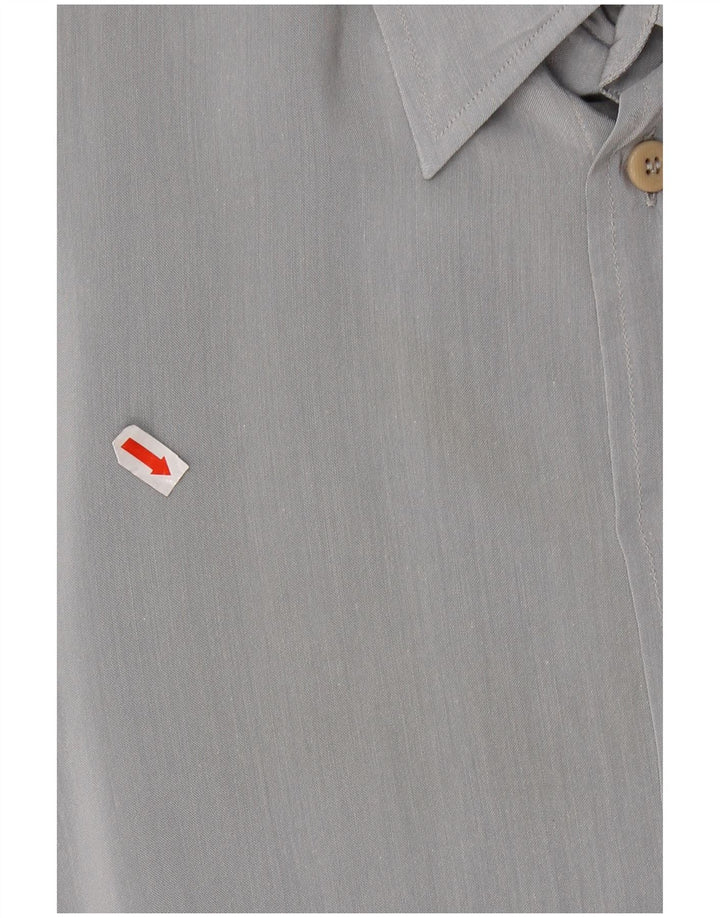 Camisa masculina Daniel Hechter tamanho 16 41 grande cinza