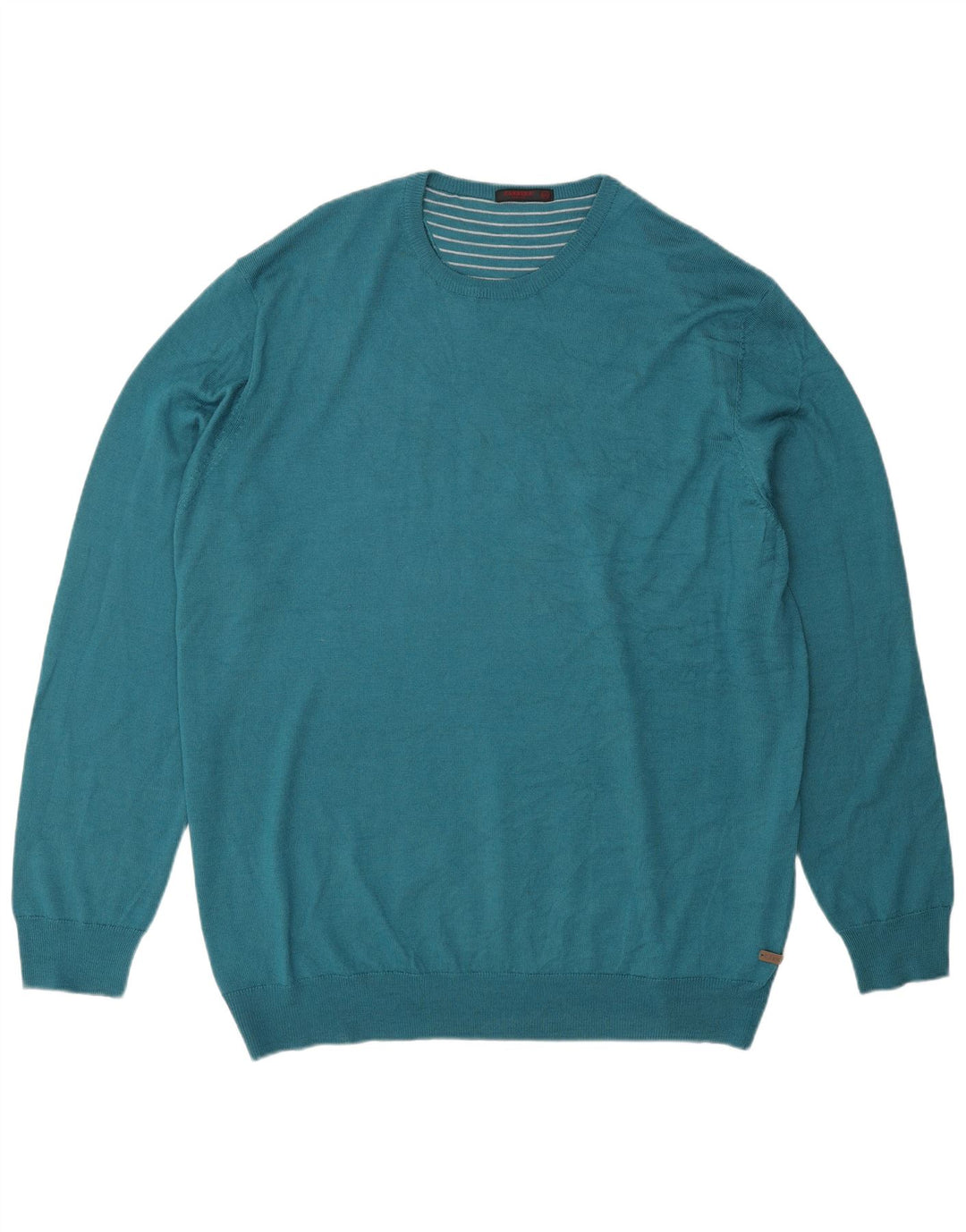 Suéter masculino CARRERA com gola redonda 2XL lã turquesa
