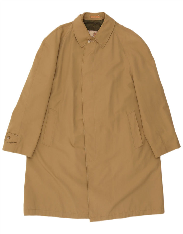 Casaco impermeável masculino Baracuta UK 40 grande bege