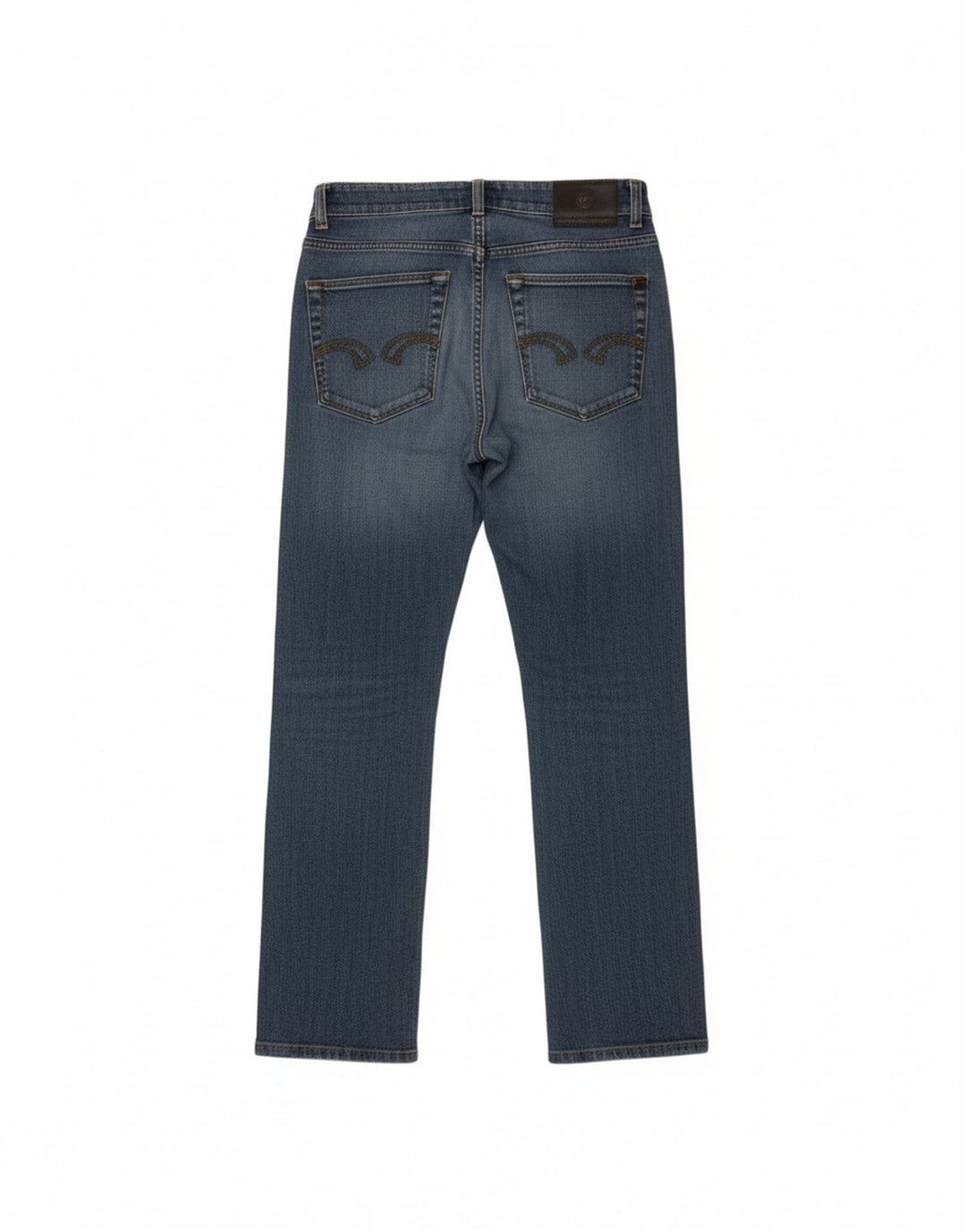 Jeans retos femininos TRUSSARDI W29 L31 algodão azul
