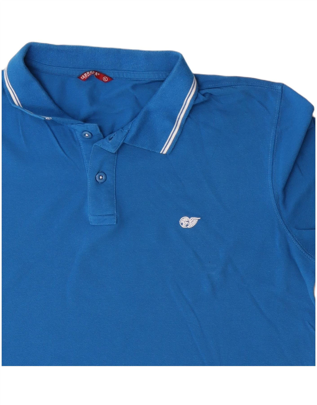 Camisa polo masculina Carrera XL azul algodão