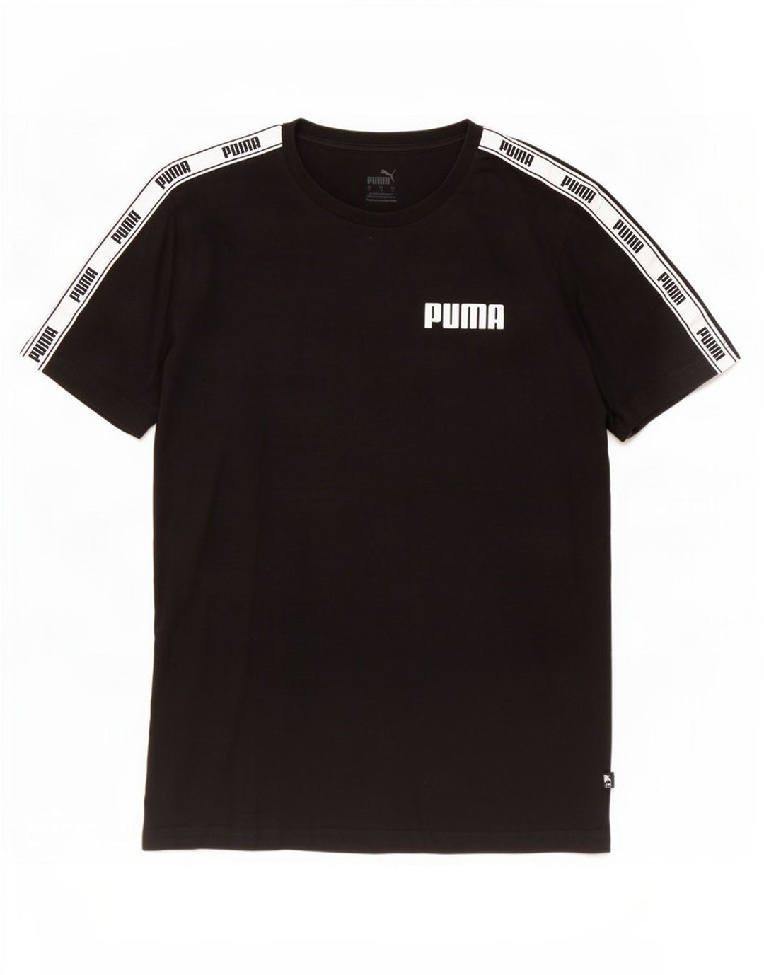 Camiseta masculina Puma Graphic Top grande bloco colorido preto