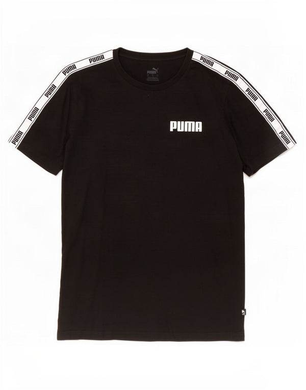 Camiseta masculina Puma Graphic Top grande bloco colorido preto