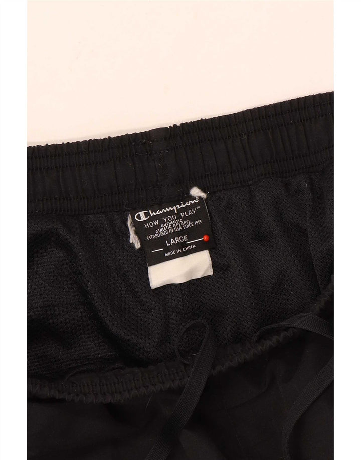 Calça esportiva masculina Champion Graphic grande preta