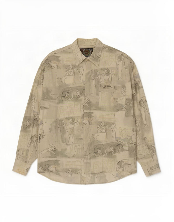 Camisa gráfica masculina Kantaros média viscose multicolorida