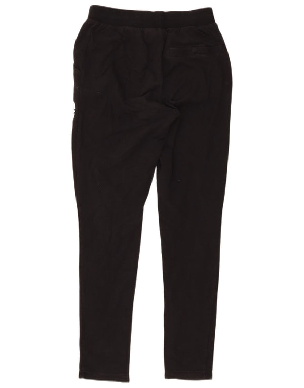 Adidas Womens Graphic Tracksuit Calças UK 8 Pequenas Algodão Preto