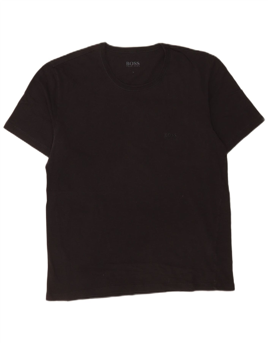 Camiseta masculina Hugo Boss grande algodão preto