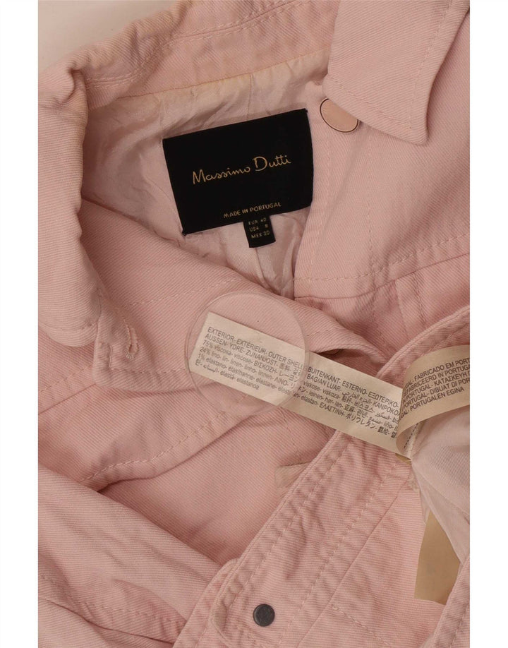Jaqueta bomber feminina Massimo Dutti EU 40 médio rosa viscose