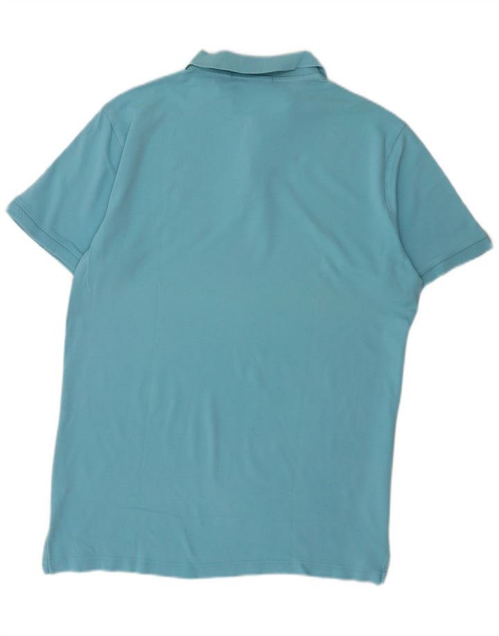 US Polo Assn. Camisa Polo Masculina Algodão Azul Médio