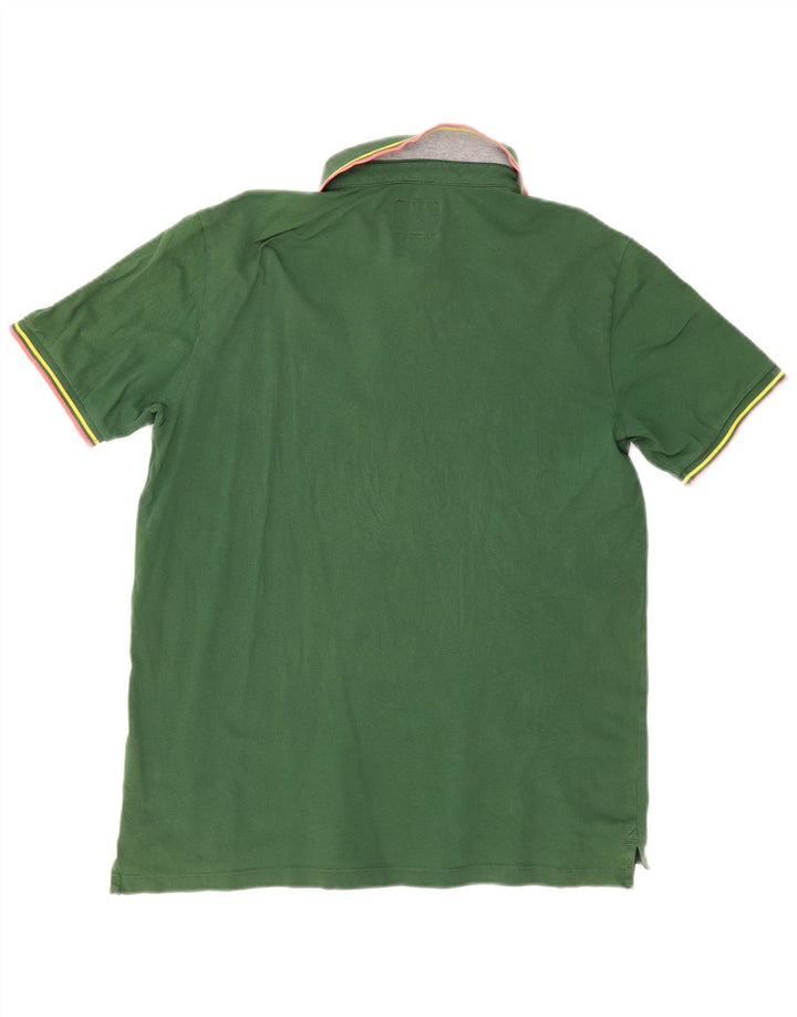 Camisa polo masculina Woolrich grande algodão verde