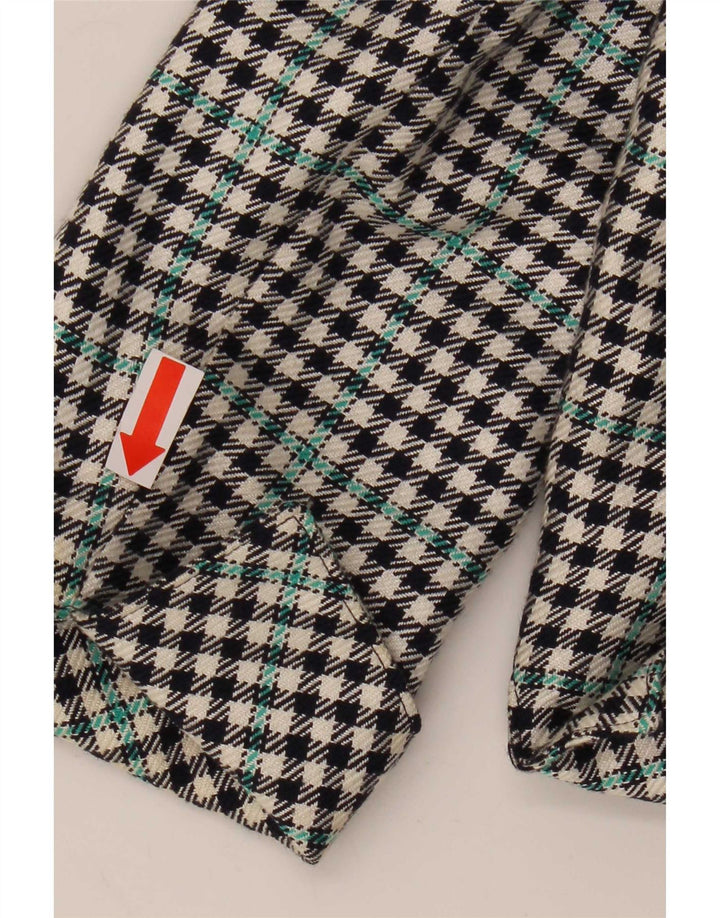 Jaqueta Blazer Feminina Vintage IT 34 XS Multicolor Houndstooth Classic