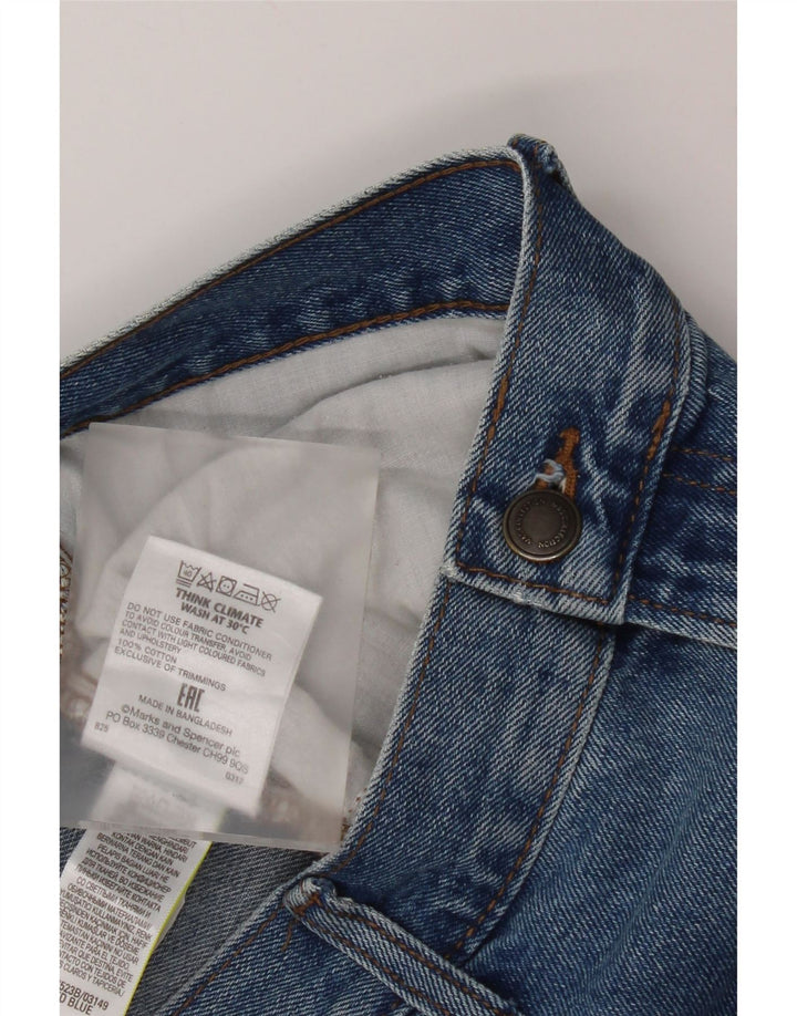 Jeans retos masculinos Marks & Spencer W36 L29 algodão azul
