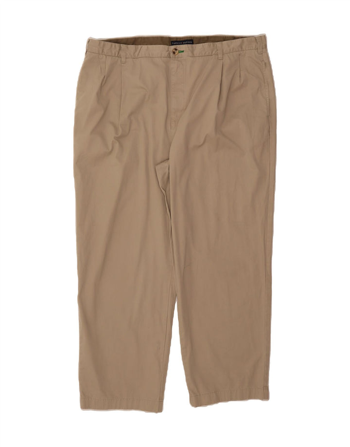 TOMMY HILFIGER Mens Pegged Chino Trousers W44 L30 Beige Cotton Vintage Tommy Hilfiger and Second-Hand Tommy Hilfiger from Messina Hembry 