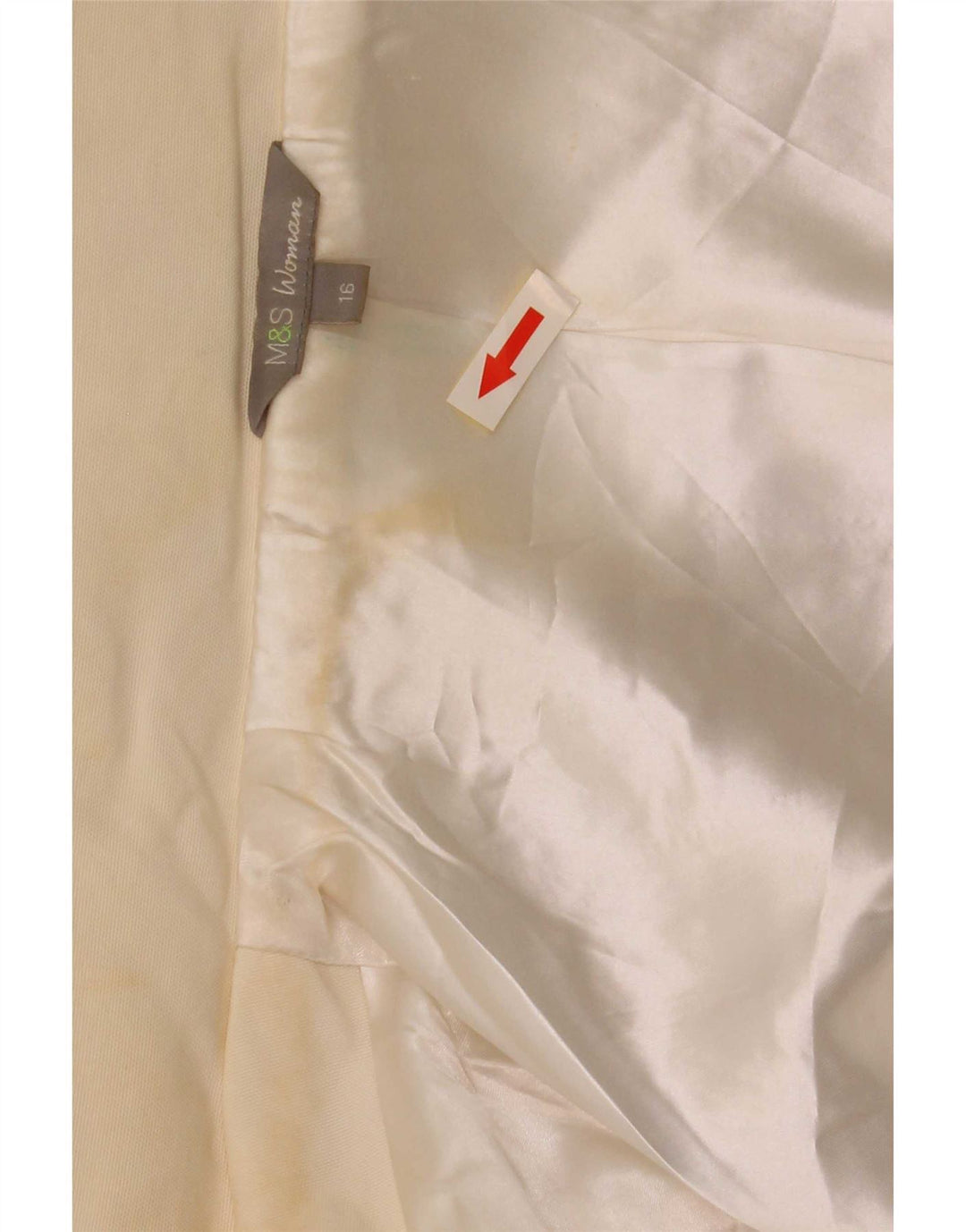 Jaqueta utilitária feminina com capuz Marks & Spencer UK 16 grande off white