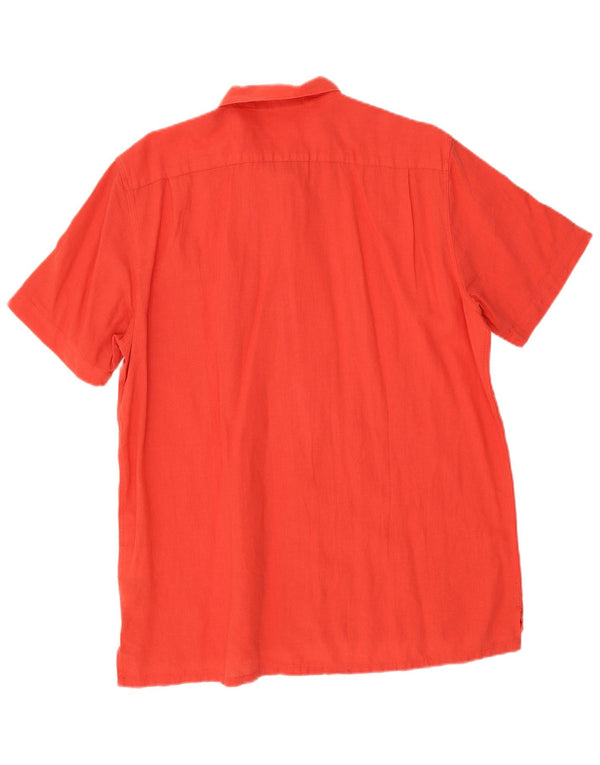 Camisa masculina de manga curta Levi's grande linho vermelho