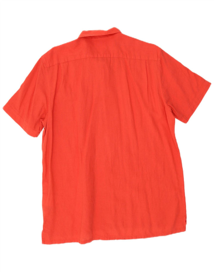 Camisa masculina de manga curta Levi's grande linho vermelho