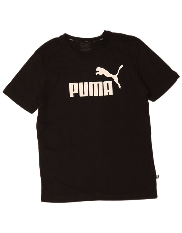 Camiseta masculina PUMA Graphic Top médio algodão preto