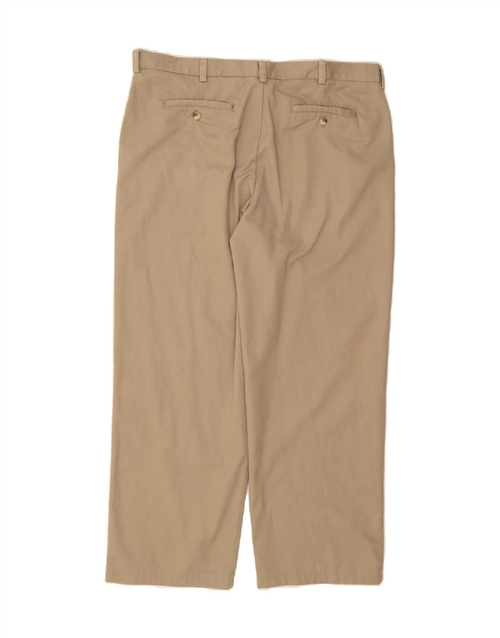 IZOD Mens Straight Chino Trousers W40 L32 Beige Cotton Vintage Izod and Second-Hand Izod from Messina Hembry 