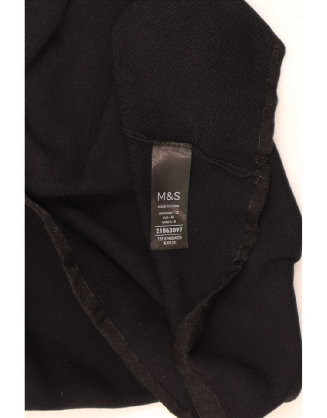 Colete feminino Marks & Spencer UK 12 viscose preta média