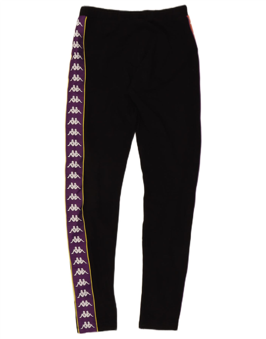 Leggings gráficas femininas Kappa UK 10 pequeno bloco colorido preto