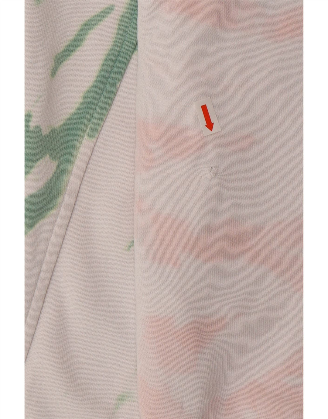 Suéter com capuz oversized feminino LEVI'S UK 6 XS branco tie-dye