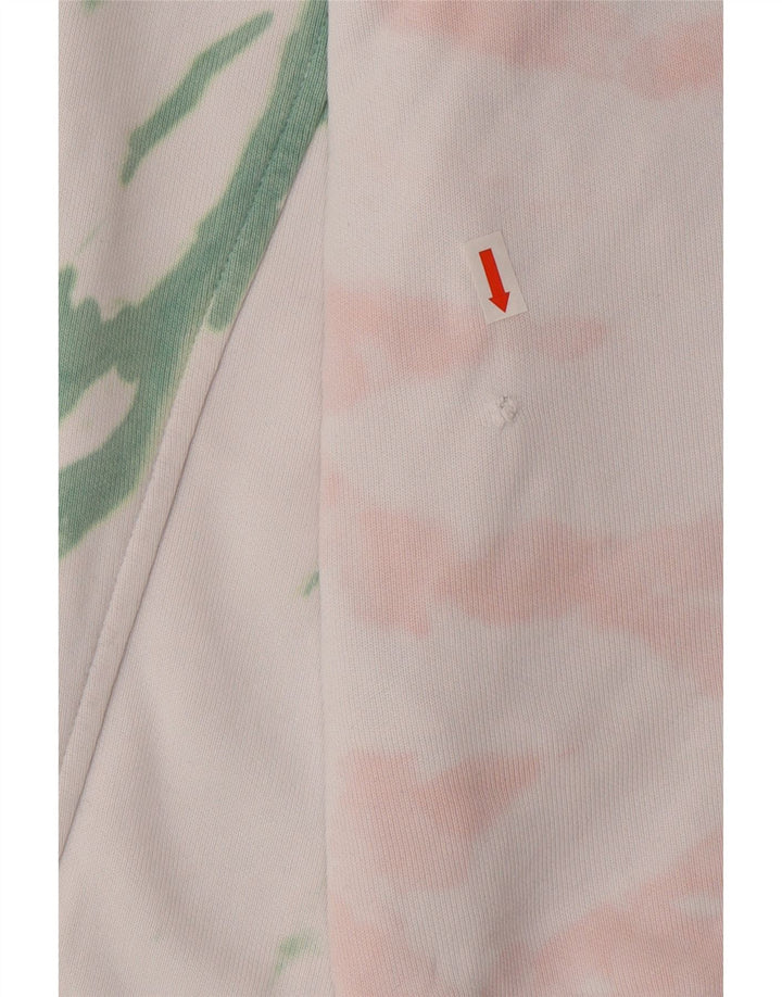Suéter com capuz oversized feminino LEVI'S UK 6 XS branco tie-dye
