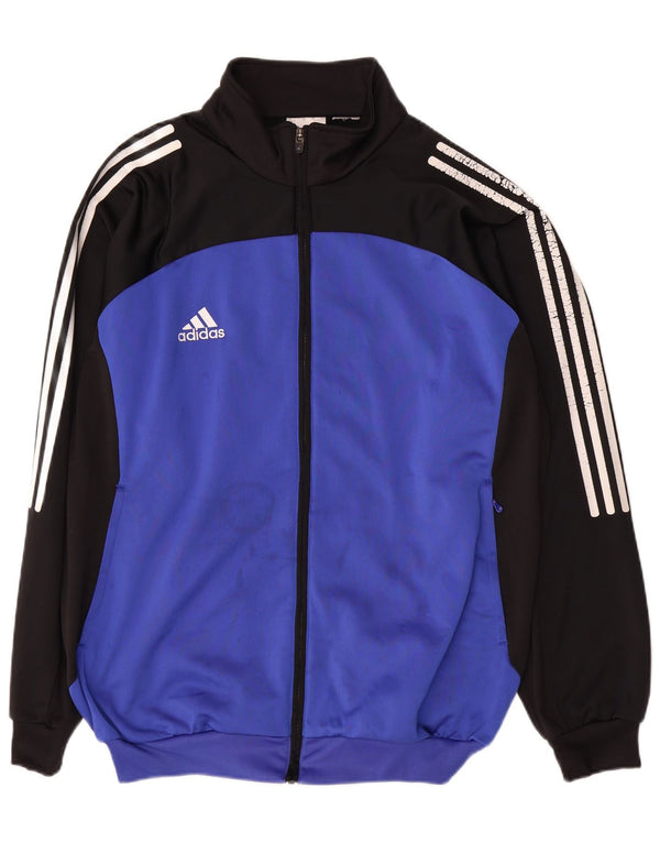 Adidas Mens Tracksuit Top Jacket XL Azul Colorblock