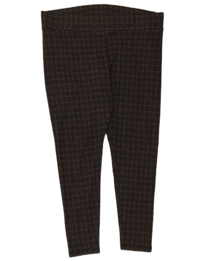 Leggings capri femininas Marks & Spencer Reino Unido 16 poliéster geométrico cinza grande