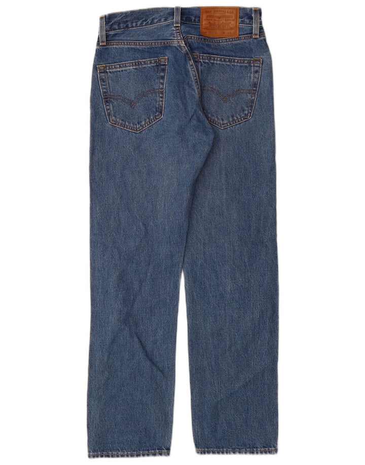 Calça jeans feminina Levi's 551 Straight W26 L30 azul algodão