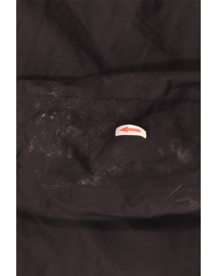 Jaqueta de chuva masculina Jack Wolfskin com capuz UK 50 3XL poliamida preta