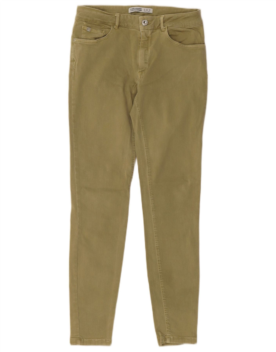 ZARA Jeans Skinny Feminino EU 40 Médio W30 L27 Caqui