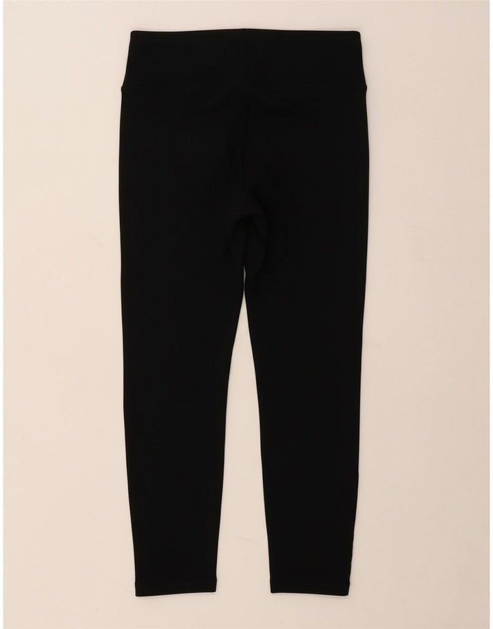 Leggings capri femininas DKNY UK 12 algodão preto médio
