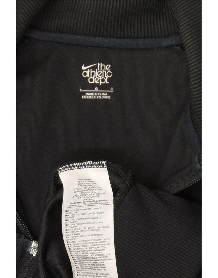 NIKE Womens Tracksuit Top Jacket UK 16 Large Black Colourblock Polyester Vintage Nike and Second-Hand Nike from Messina Hembry 