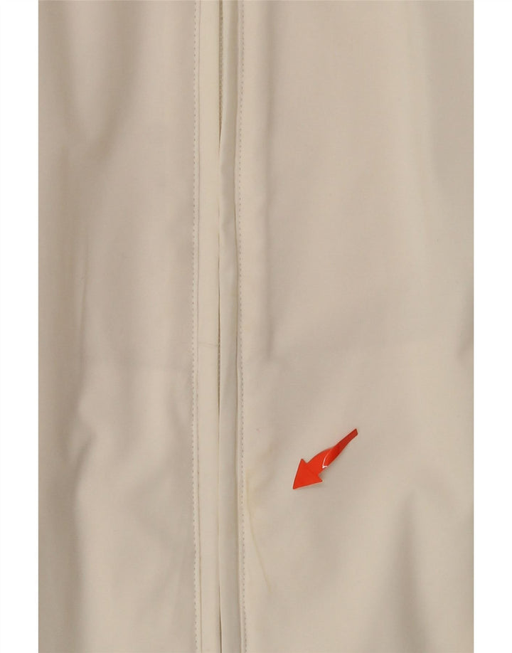 ADIDAS Womens Tracksuit Top Jacket UK 12 Medium White Colourblock